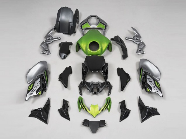 Carenados Moto Kawasaki Z900 2020-2024 - Verde Negro Gris Fabricantes