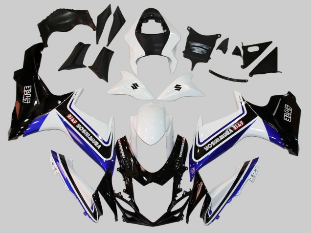 Carenados Moto Suzuki GSXR 600/750 2011-2024 - Blanco Azul Negro Alstare Fabricantes