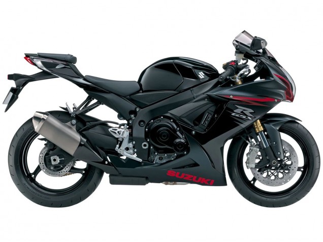 Carenados Moto Suzuki GSXR 600/750 2011-2024 - Negro Mate Rojo Fabricantes