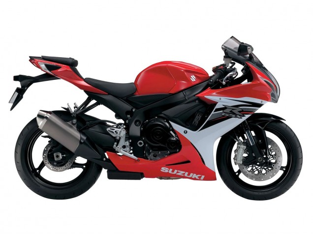 Carenados Moto Suzuki GSXR 600/750 2011-2024 - Rojo Blanco Negro Fabricantes