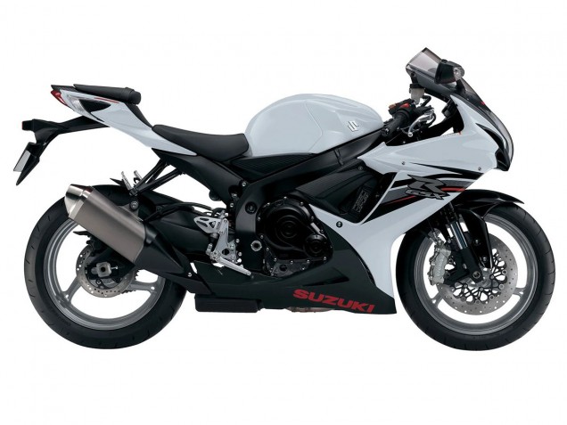 Carenados Moto Suzuki GSXR 600/750 2011-2024 - Blanco Negro Fabricantes