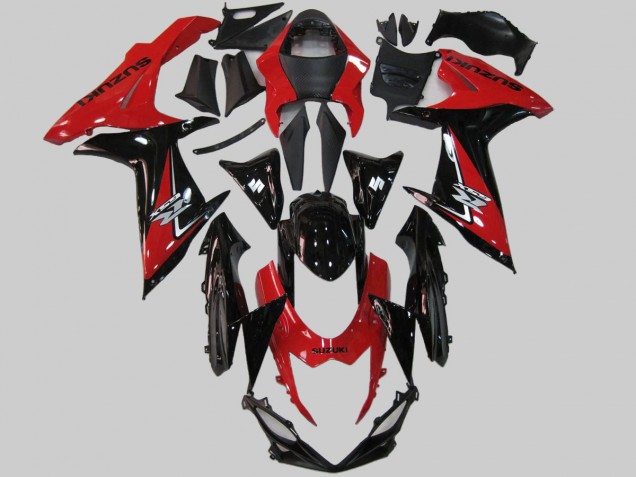 Carenados Moto Suzuki GSXR 600/750 2011-2024 - Rojo Negro Fabricantes