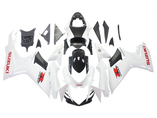 Carenados Moto Suzuki GSXR 600/750 2011-2024 - Blanco Negro Brillante Rojo Calcomanía Fabricantes