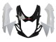 Carenados Moto Suzuki GSXR 600/750 2011-2024 - Blanco Negro Brillante Fabricantes
