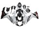 Carenados Moto Suzuki GSXR 600/750 2011-2024 - Blanco Negro Brillante Fabricantes