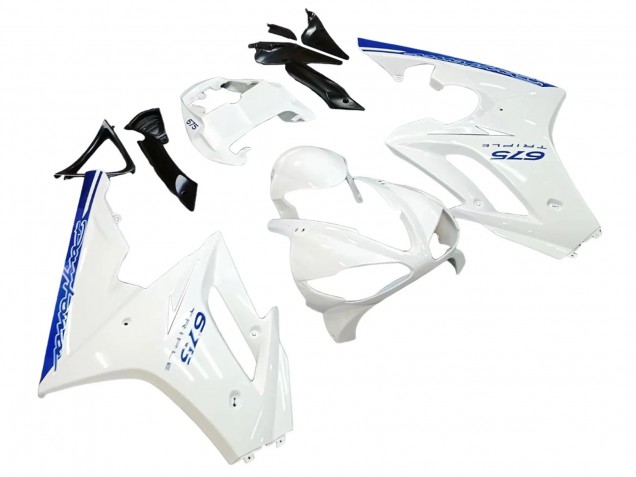 Carenados Moto Triumph Daytona 675 2006-2008 - Blanco Azul Fabricantes