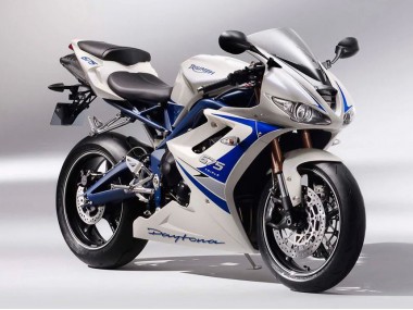 Carenados Moto Triumph Daytona 675 2006-2008 - Plata Blanco Azul Fabricantes