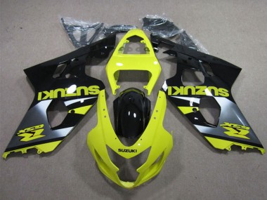Carenados Moto Suzuki GSXR 600 2004-2005 - Amarillo Plata Negro Brillante Fabricantes