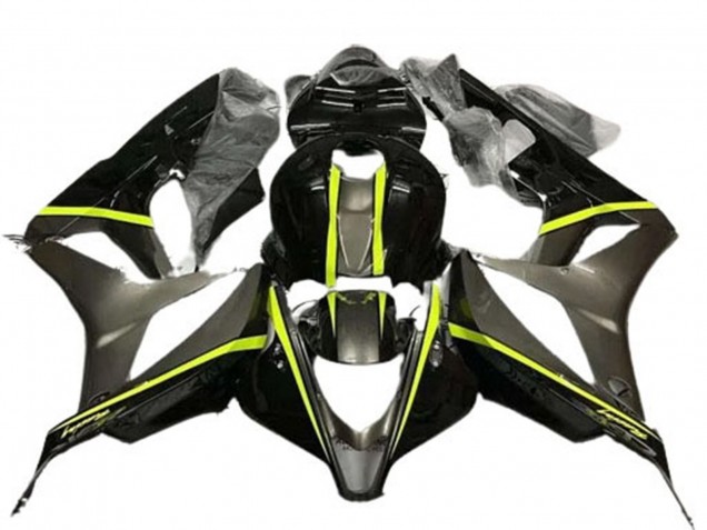 Carenados Moto Honda CBR600RR 2007-2008 - Negro Brillante Alta Visibilidad Amarillo Fabricantes