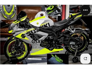 Carenados Moto Suzuki GSXR 750 2004-2005 - Gris Lemon Verde Negro Fabricantes