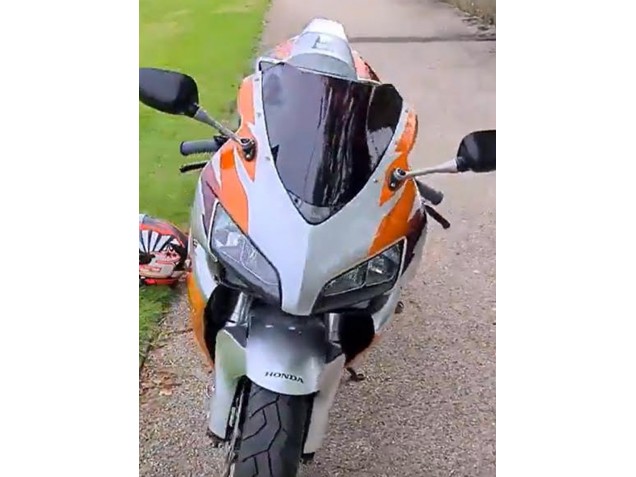 Carenados Moto Honda CBR1000RR 2006-2007 - Plata Naranja Fabricantes