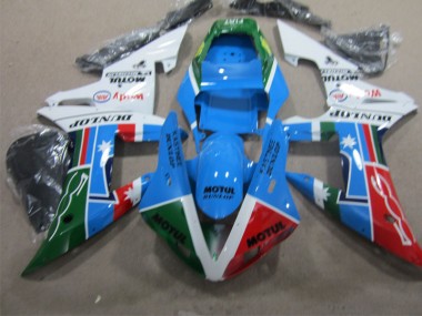 Plástica CBR 1000 RR 04-05 - Azul Rojo Verde Motul