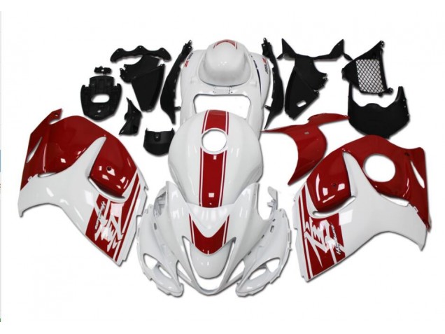 Plástica GSXR 1300 Hayabusa 08-19 - Blanco Rojo