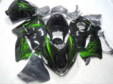 Plástico GSXR 1300 Hayabusa 96-07 - Negro Verde